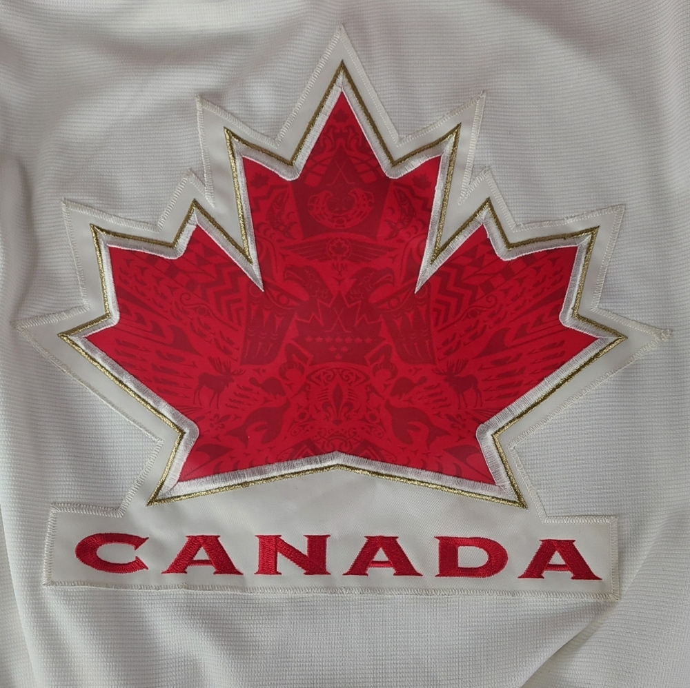 Red & White Men's Nike Team Canada Vancouver 2010 Olympic Hockey Jersey Large